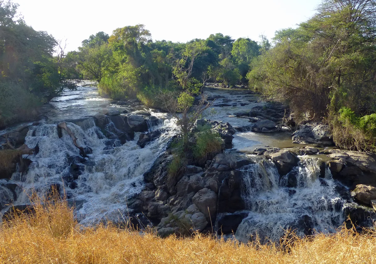 Sunrise at Awash: Waterfalls, Oryx and Crocodiles  view 2