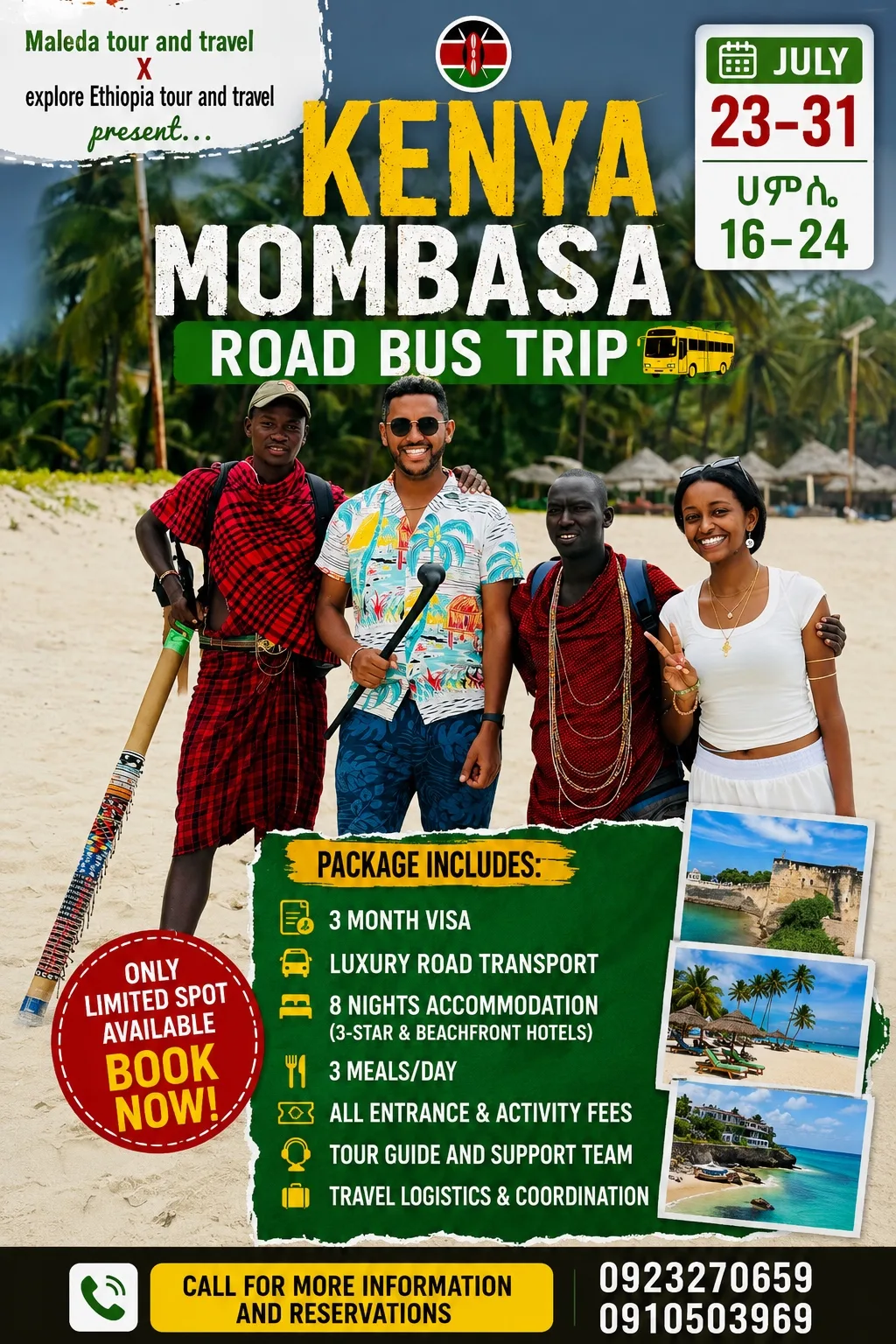 🌍 Kenya Mombasa Road Bus Trip Itinerary