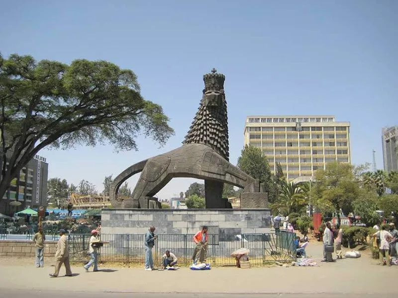 Lion of Judah Statue in Addis Ababa  view 2