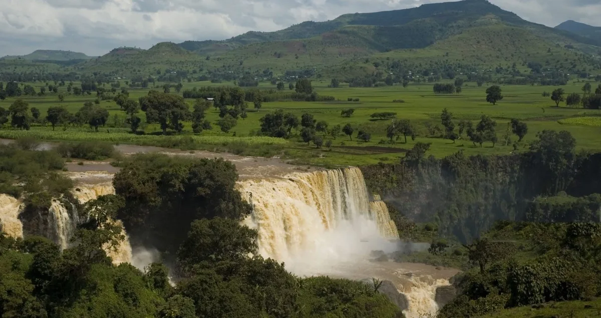 Blue Nile River in Addis Ababa  view 2